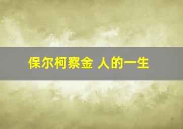 保尔柯察金 人的一生